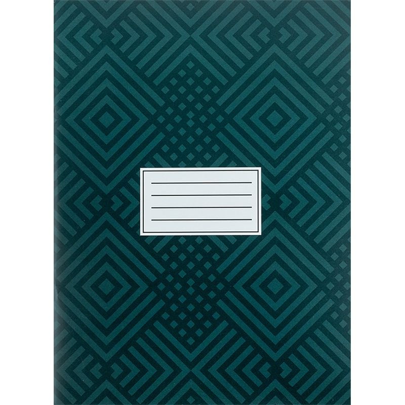 Зошит А4 48 арк на скобі клітинка темно-зелений (16 шт/уп) 4781-1 Axent