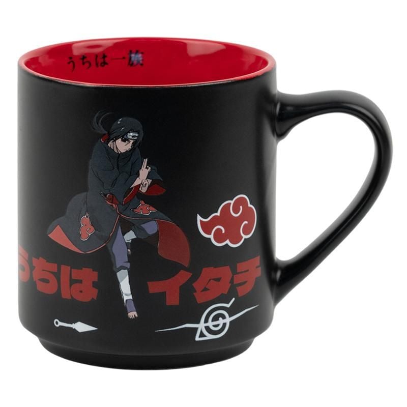 Чашка керамічна 350 мл Naruto чорна NR25-215-2 Kite