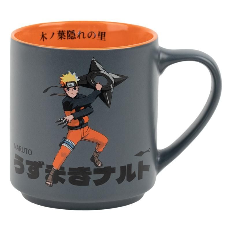 Чашка керамічна 350 мл Naruto сіра NR25-215-1 Kite