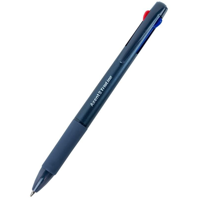 Ручка кулькова 3-х кольорова автомат TrioLine (12 шт/уп) AB1105 Axent