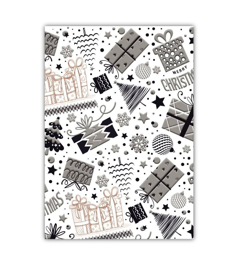 Папір пакувальний 70*100 см 90 г/м Новорічний 603945 Китай