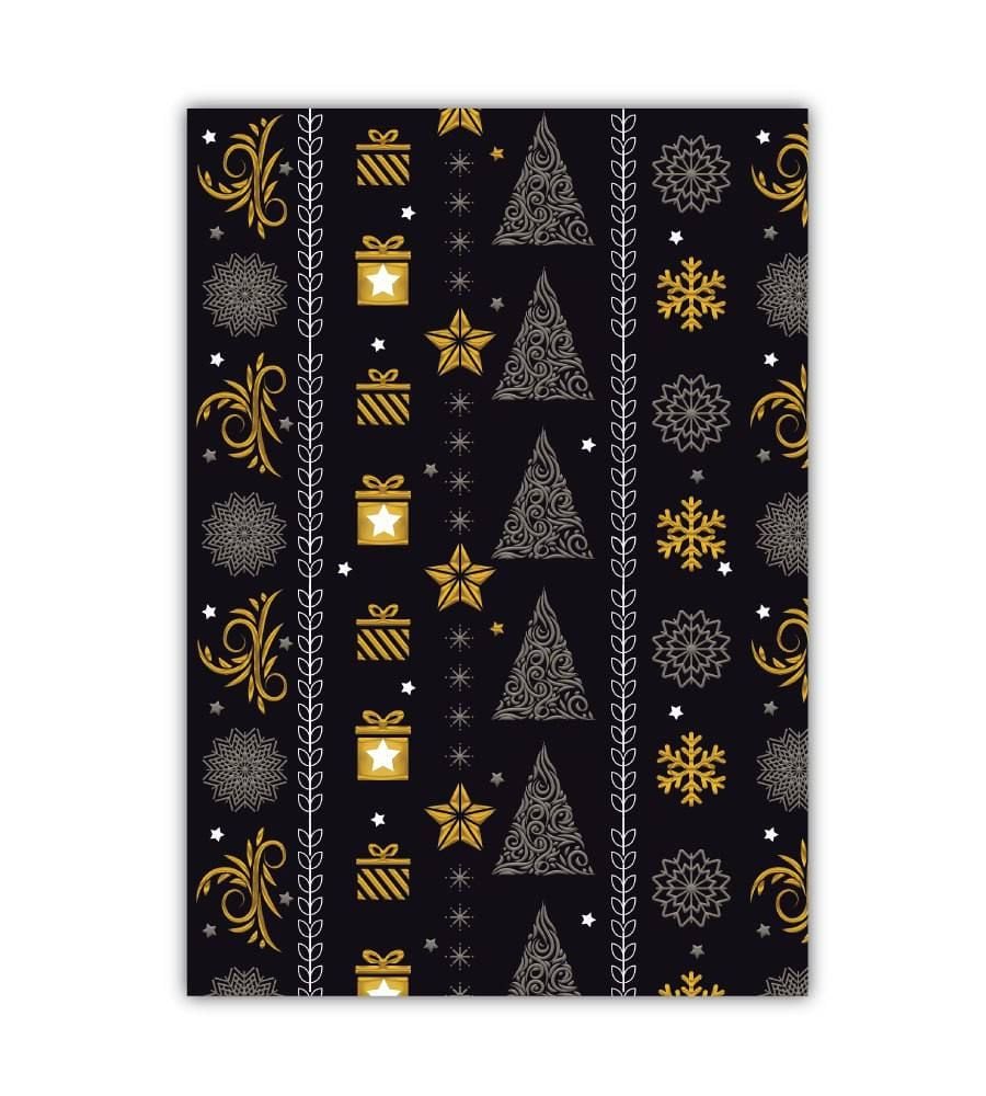 Папір пакувальний 70*100 см 90 г/м Новорічний 603945 Китай