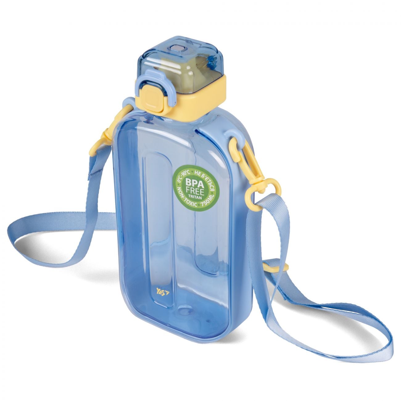 Пляшка-фляга для води 750 мл жовто-блакитна 708196 YES!