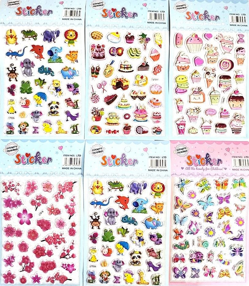 Наліпки 25*14 см (20 шт/уп) LTD (RS-0405) Імпорт