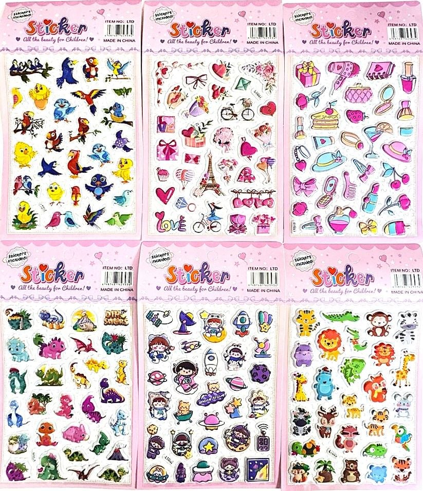 Наліпки 25*14 см (20 шт/уп) LTD (RS-0405) Імпорт