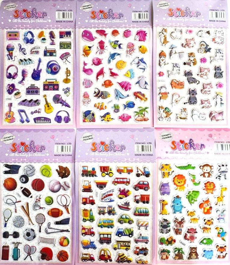 Наліпки 25*14 см (20 шт/уп) LTD (RS-0405) Імпорт