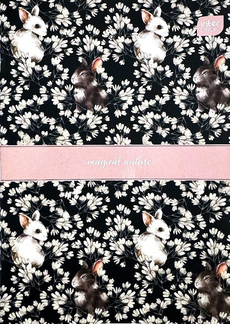 Блокнот А5 євроформат скоба 32 арк клітинка м'яка обкл 276193 INTERDRUK