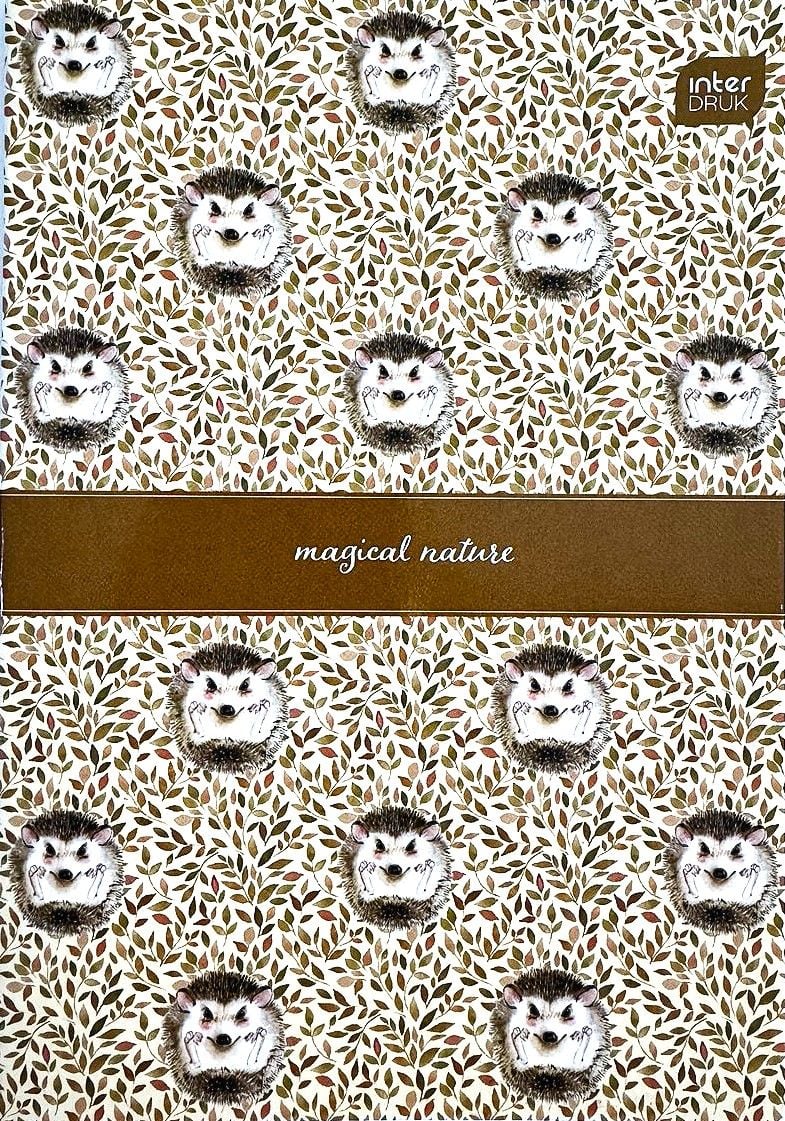 Блокнот А5 євроформат скоба 32 арк клітинка м'яка обкл 276193 INTERDRUK