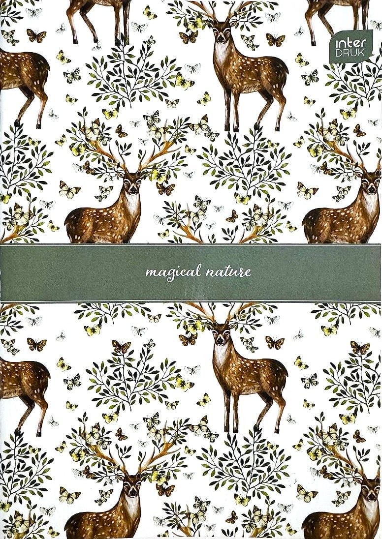 Блокнот А5 євроформат скоба 32 арк клітинка м'яка обкл 276193 INTERDRUK