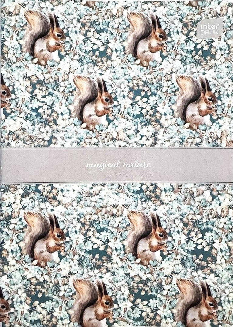 Блокнот А5 євроформат скоба 32 арк клітинка м'яка обкл 276193 INTERDRUK