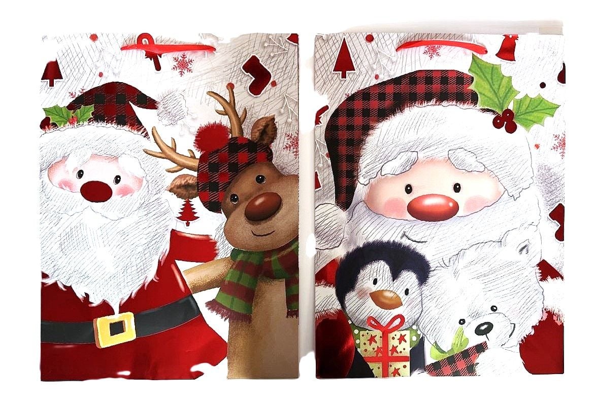Пакет подарунковий 40,6*16,5*55 Giant XMAS1 (12 шт/уп) 761148ML Малеваро