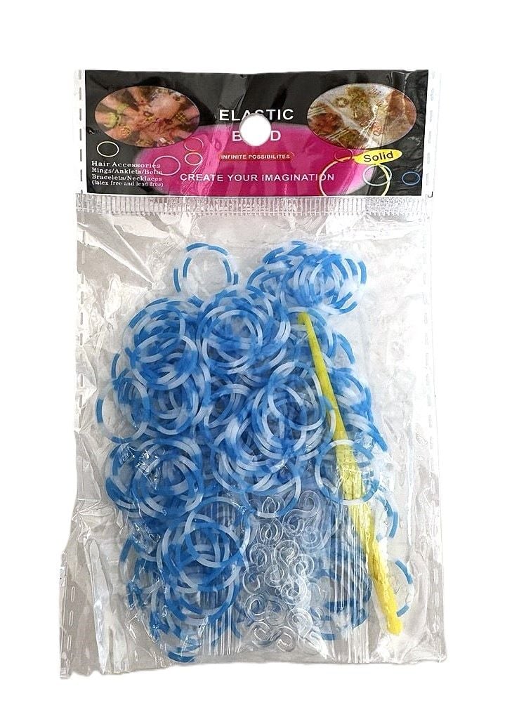 Резинки для плетіння, асорті кол полосаті (12 пач/уп) RS-7 (RS-0236) Імпорт