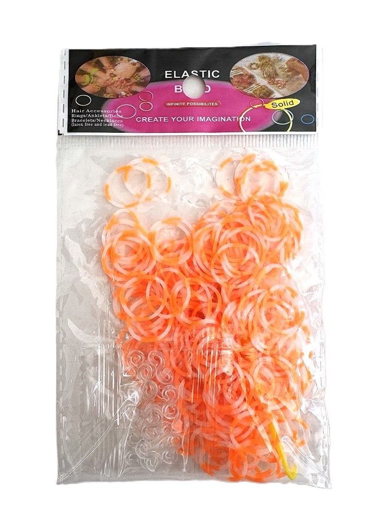 Резинки для плетіння, асорті кол полосаті (12 пач/уп) RS-7 (RS-0236) Імпорт