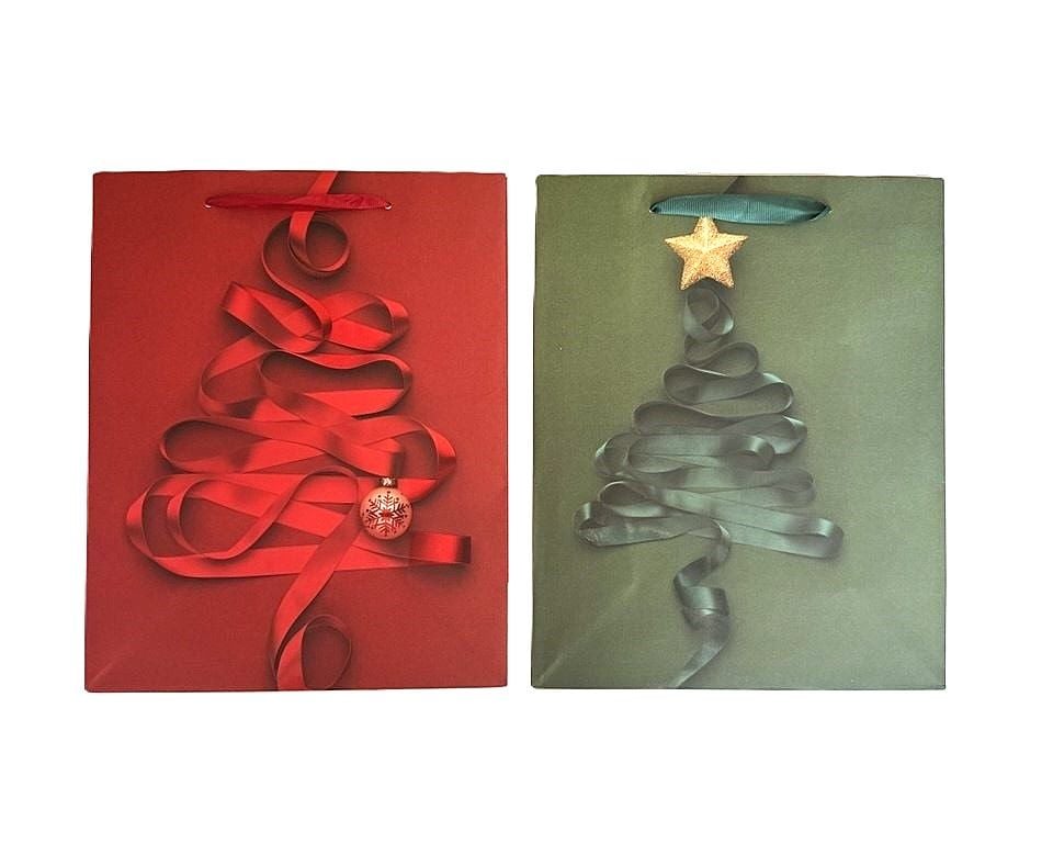 Пакет подарунковий 260*127*324 мм Large XMAS2(12 шт/уп) 760226ML Малеваро