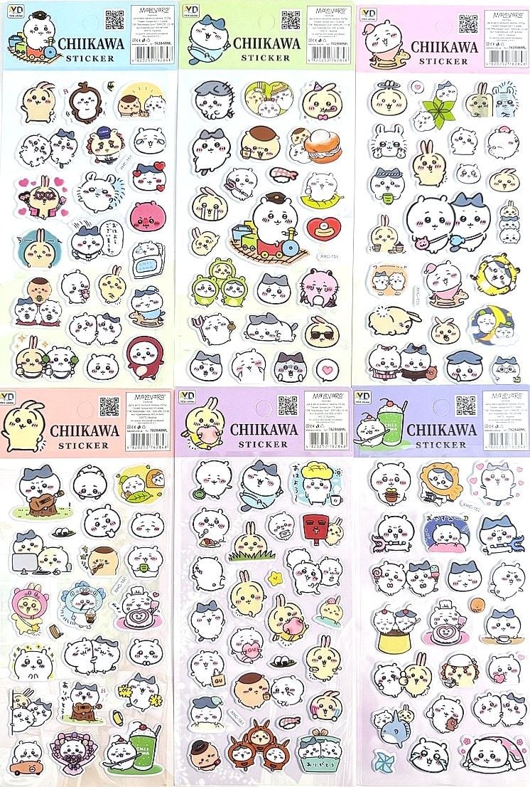 Наліпки Chiikawa (12 шт/уп) 762848ML (XHC) Імпорт