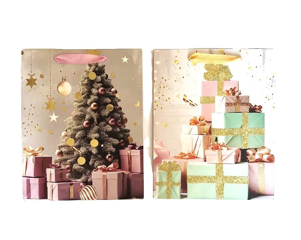 Пакет подарунковий 26*12.7*32.4 мм LARGE XMAS1 (12 шт/уп) 763197ML Малеваро