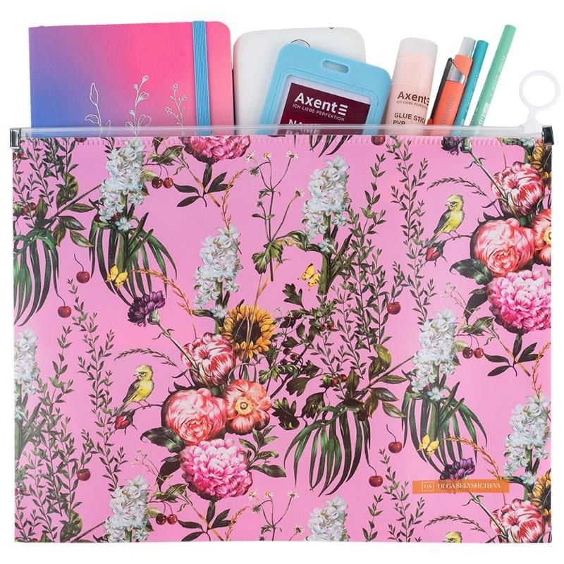 Папка на блискавці А4 zip-lock OS Summer (12 шт/уп) 1497-34 Axent