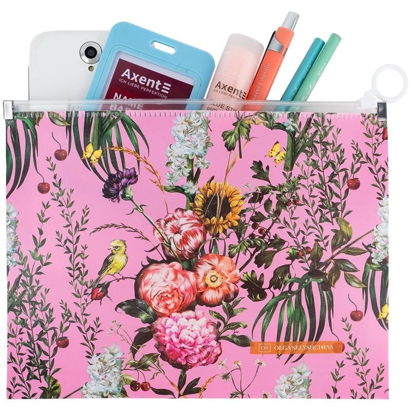 Папка на блискавці А5 zip-lock OS Summer (12 шт/уп) 1498-34 Axent