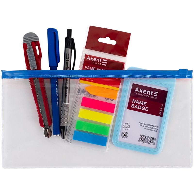 Папка на zip-застібці DL zip-lock синя 1409-22 Axent