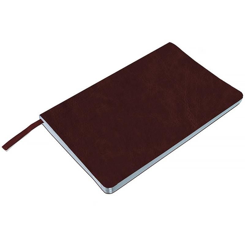 Блокнот щоденник 2026 Partner City Soft м'яка обкл срібний зріз 145*210 мм коричневий 8821-26-05 Axent