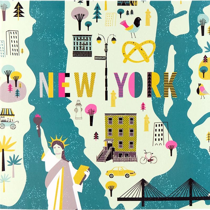 Блокнот з інтегральною обкладинкою 250*250мм 36 арк чисті стор Maps 8439-05 Axent