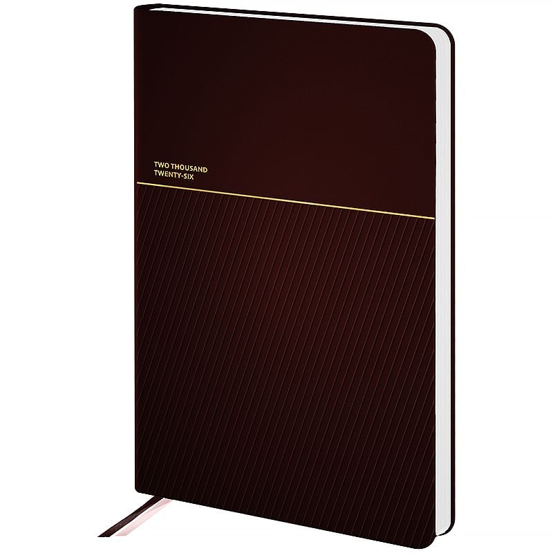 Блокнот щоденник 2026 Partner Traces 145*210 мм коричневий 8829-26-3 Axent