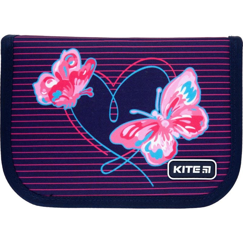 Пенал з наповненням 1 відділення 2 відворота Butterflies K21-622H-3 Kite