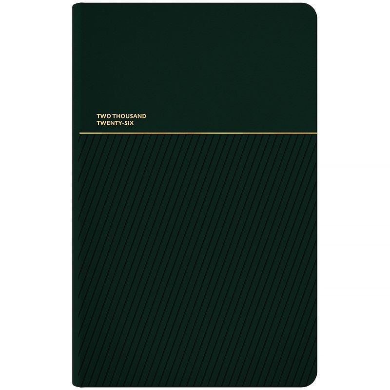 Блокнот Щотижневик 2026 Partner Traces 125* 195 мм темно-зелений 8526-26-2 Axent