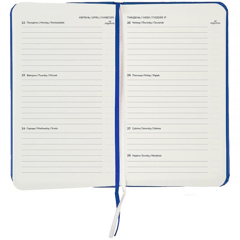 Блокнот Щотижневик 2026 Pocket Strong 90* 150 мм класичний синій 8508-26-38 Axent