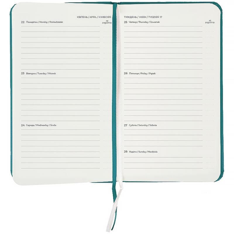 Блокнот Щотижневик 2026 Pocket Strong 90* 150 мм лазурний 8508-26-63 Axent