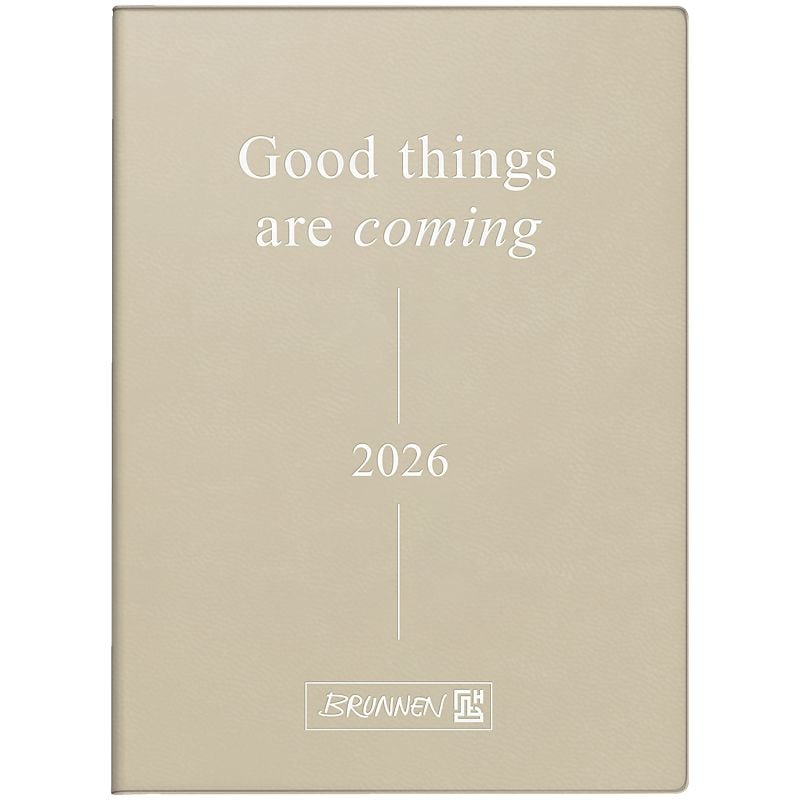 Блокнот щоденник 2026 Torino Trend бежевий 73-795 38 096 BRUNNEN