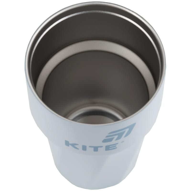 Термокружка 450 мл біло-блакитна K25-1220-2 Kite
