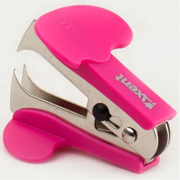 Степлер дестеплер с замком рожевий 5550-10 Axent