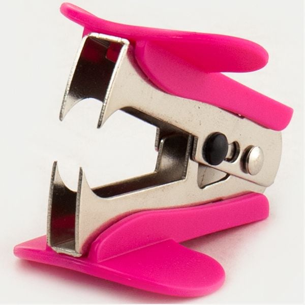 Степлер дестеплер с замком рожевий 5550-10 Axent