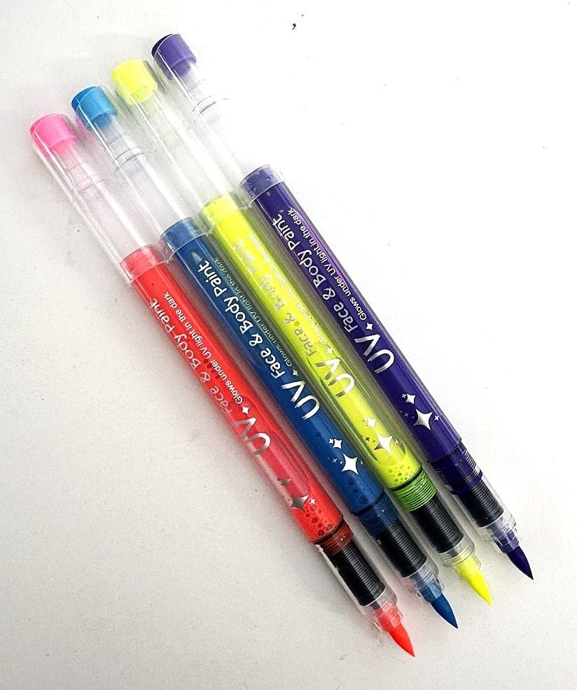 Фарби для обличчя світяться в ультрафіолеті 8 кол AW.1604 (SA-0418) Імпорт