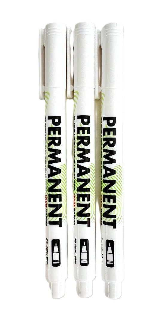 Маркер перманентний білий 1,0 мм (12 шт/уп) PM-9915 (SA-0382) Імпорт