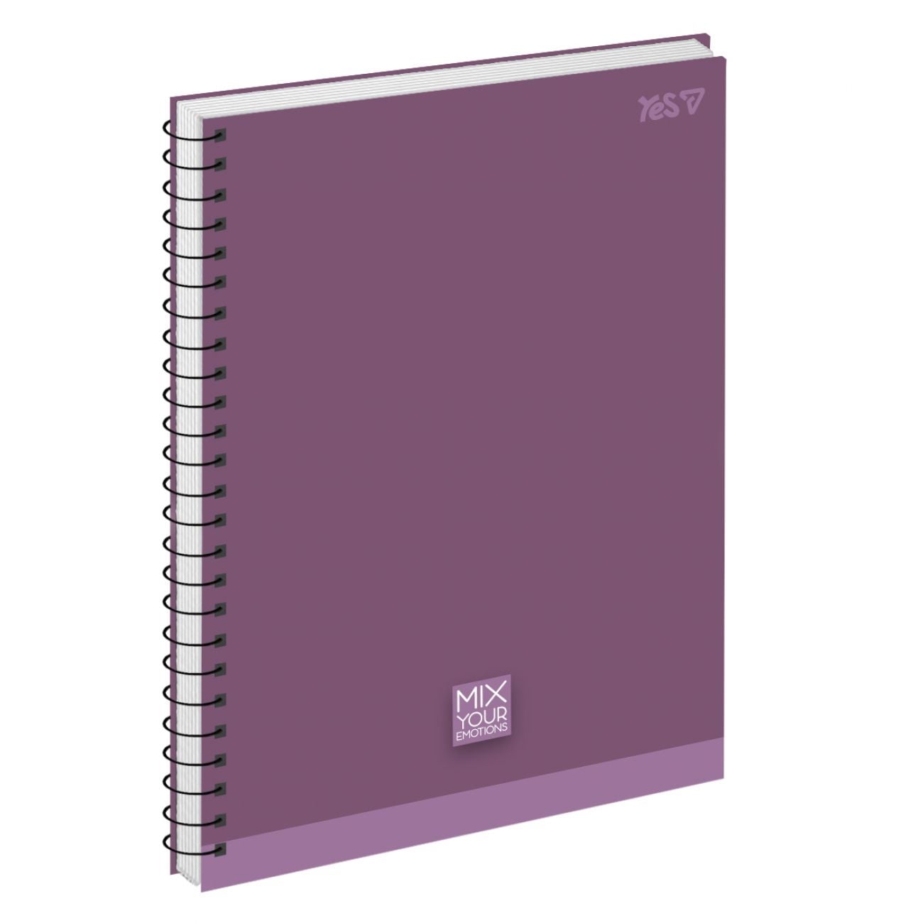 Блокнот Книга А4 на пружині 80 арк кліт Mix your emotion 152274 YES!