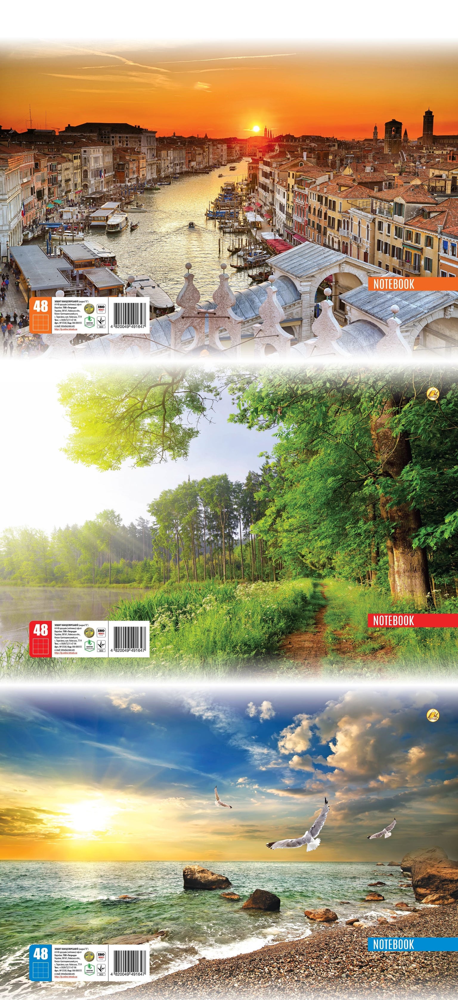 Зошит А4 48 арк офсетна #  клітинка (10 шт/уп) ТЕ 13588 Тетрада