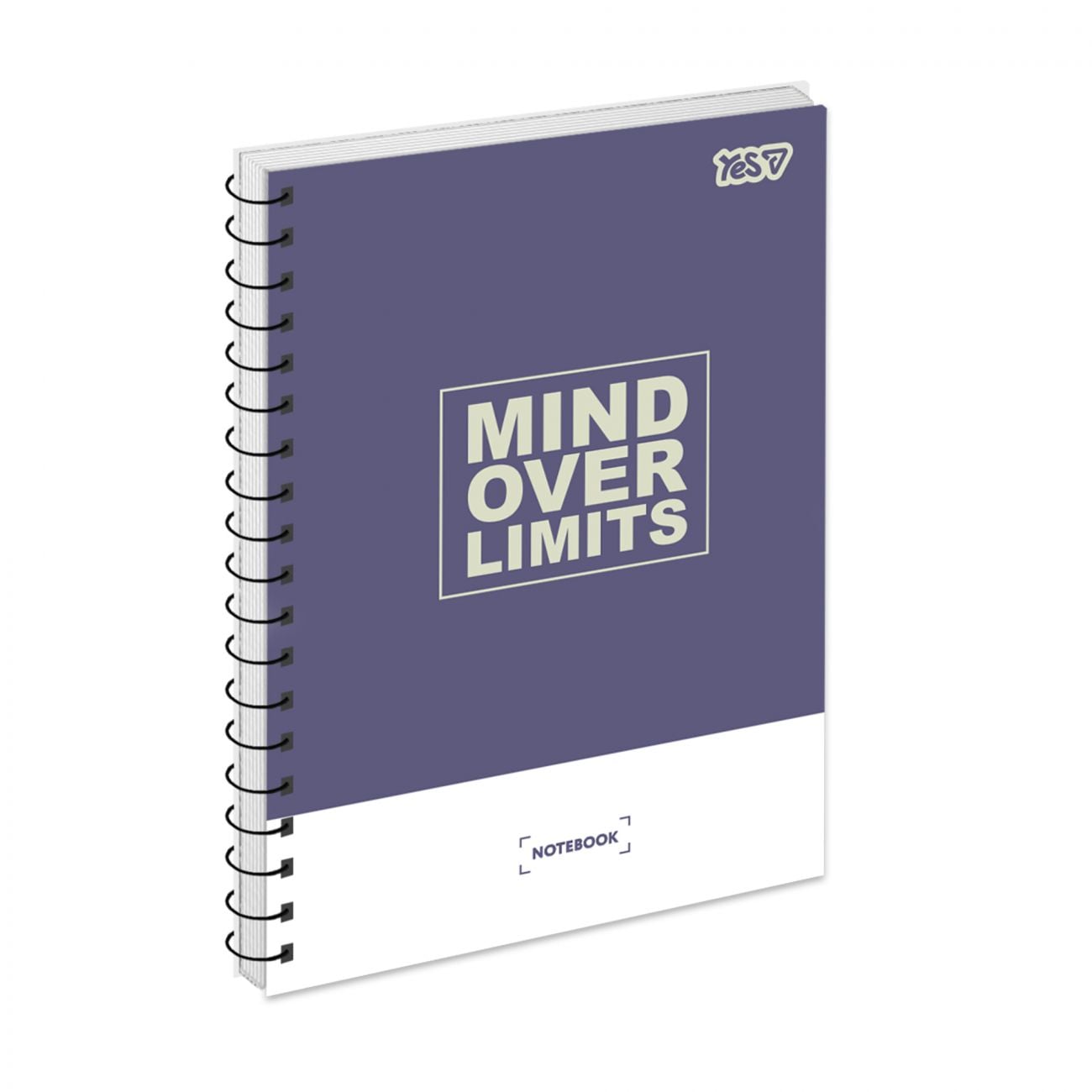 Блокнот А5 на пружині 80 арк кліт Hard work wins 152431 YES!