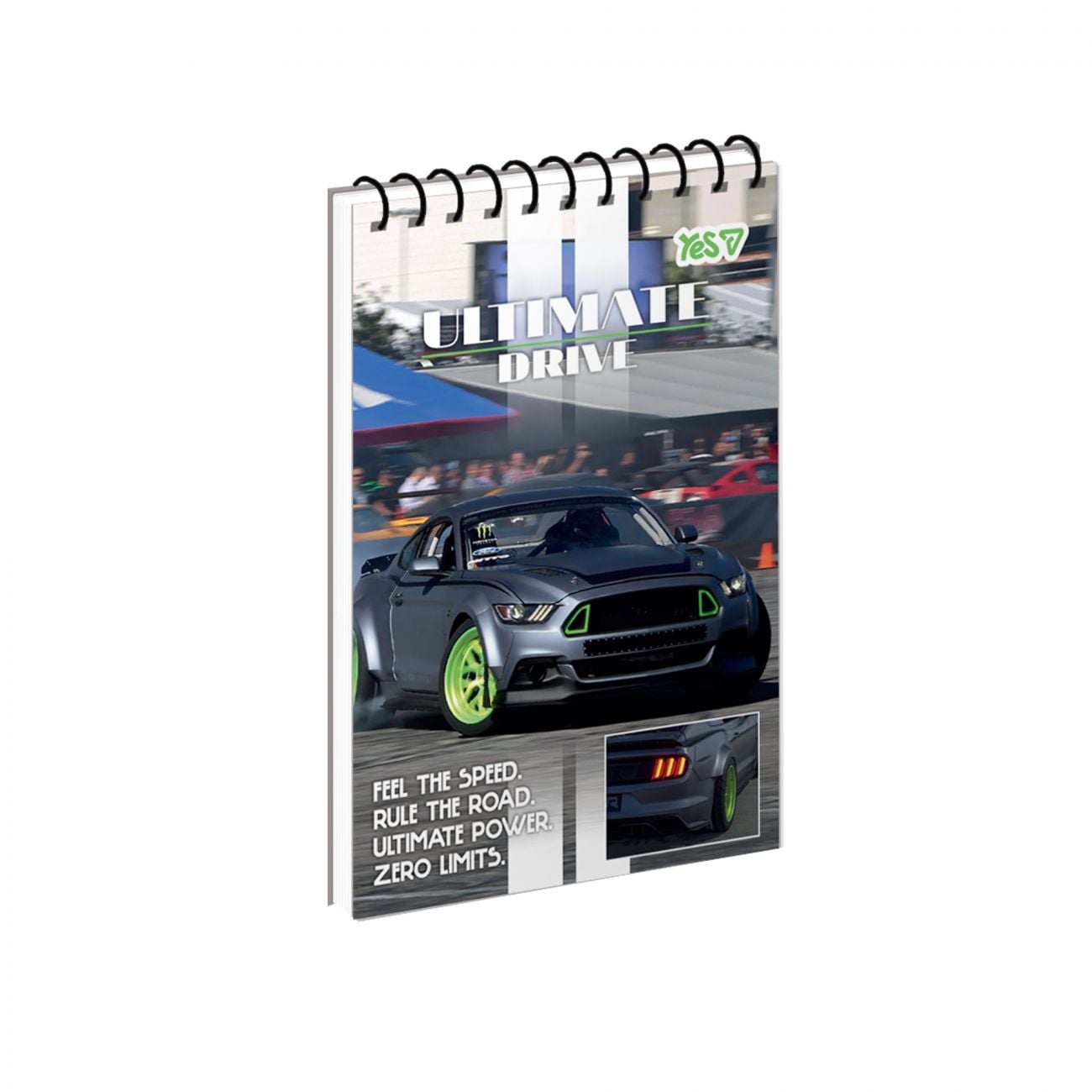 Блокнот А6 на пружині 80 арк кліт Power Motion 152480 YES!