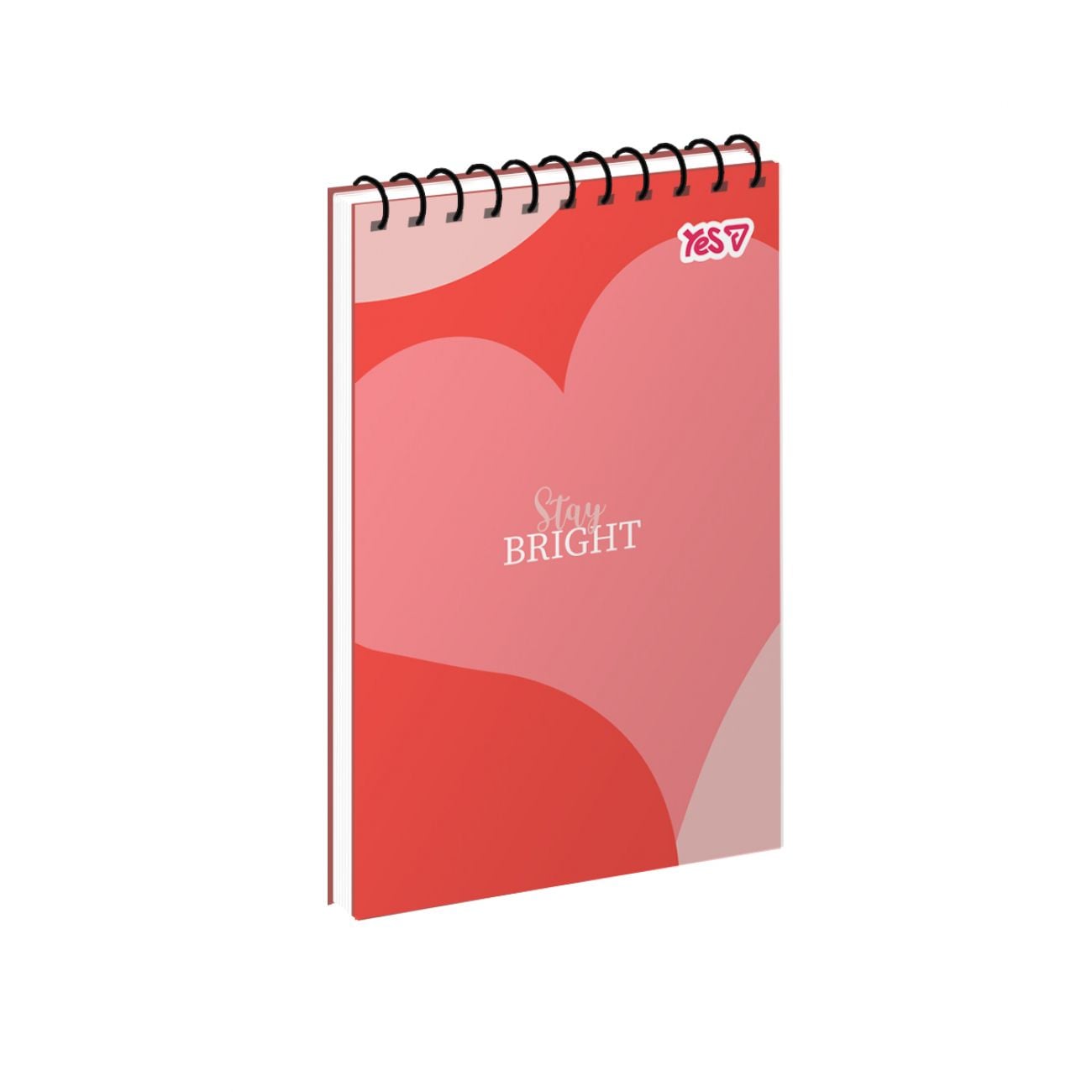 Блокнот А6 на пружині 80 арк кліт Pure Heart 152495 YES!