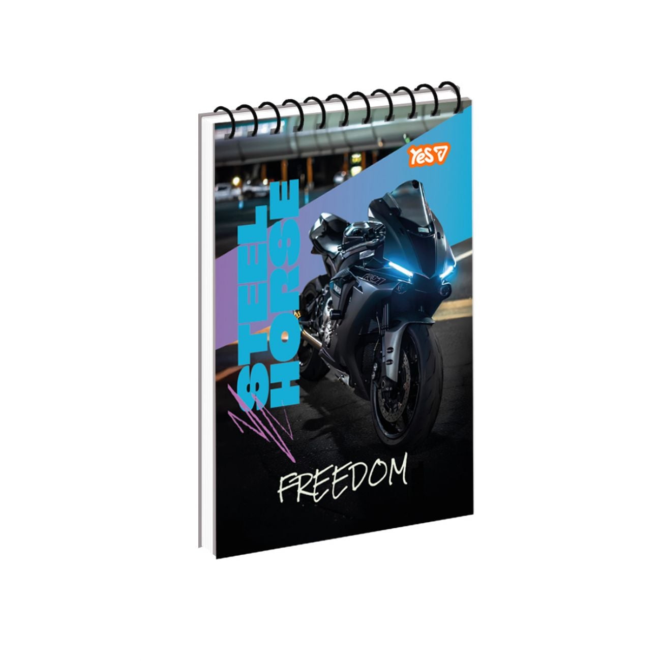 Блокнот А6 на пружині 80 арк кліт Ride Free 152479 YES!