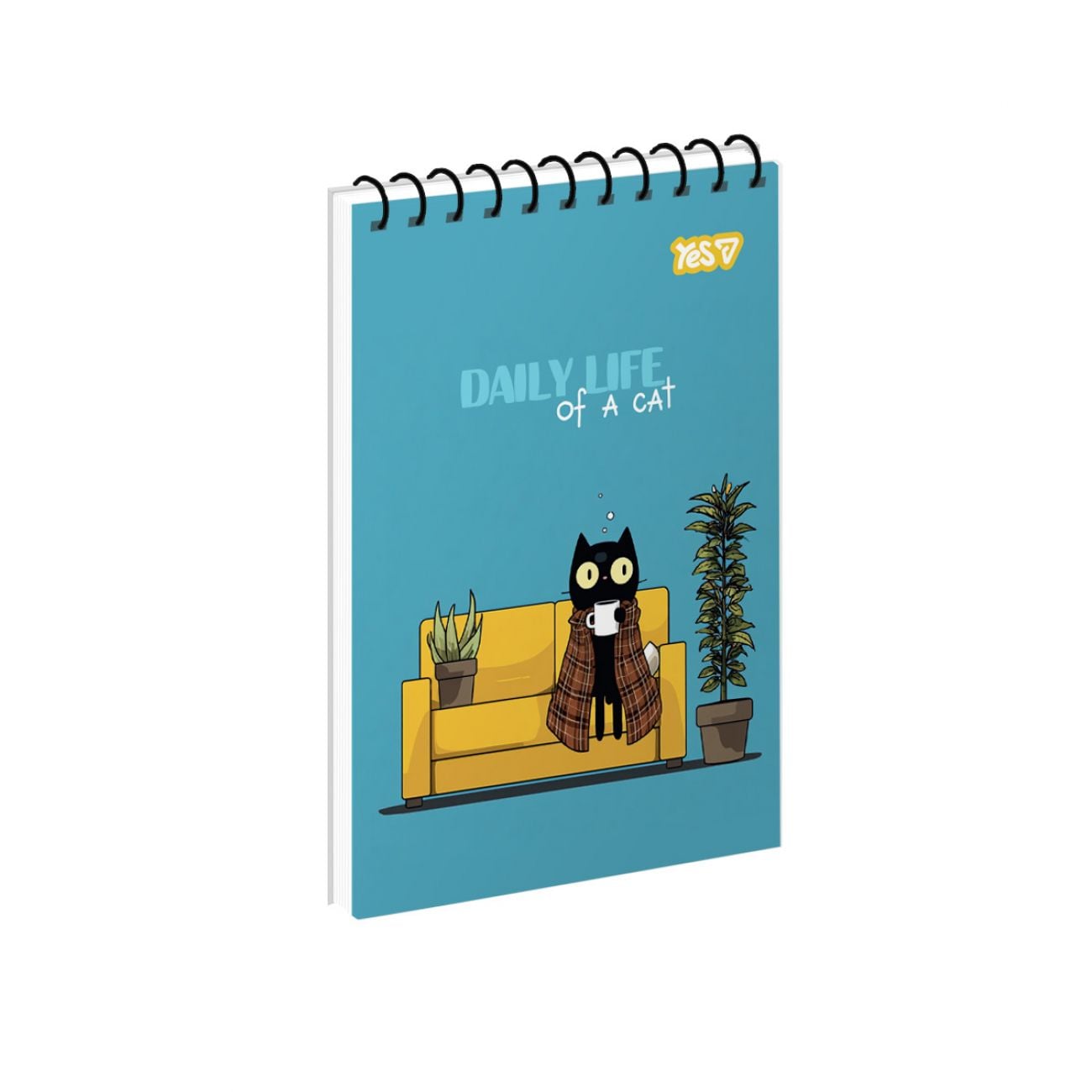 Блокнот А6 на пружині 80 арк кліт Simple Days 152490 YES!