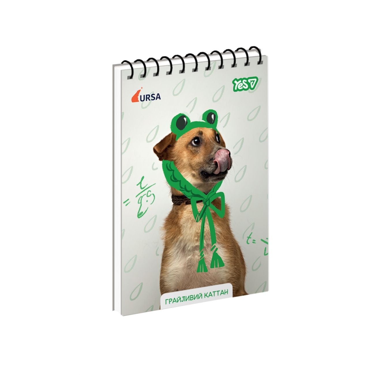 Блокнот А6 на пружині 80 арк кліт Ursa Грайливий Каттан 152344 YES!