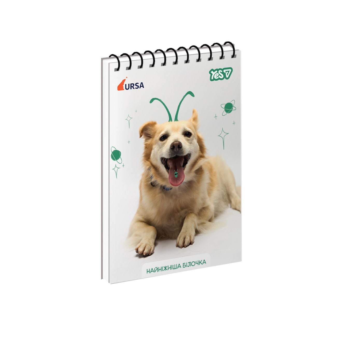 Блокнот А6 на пружині 80 арк кліт Ursa Ніжна Білочка 152502 YES!