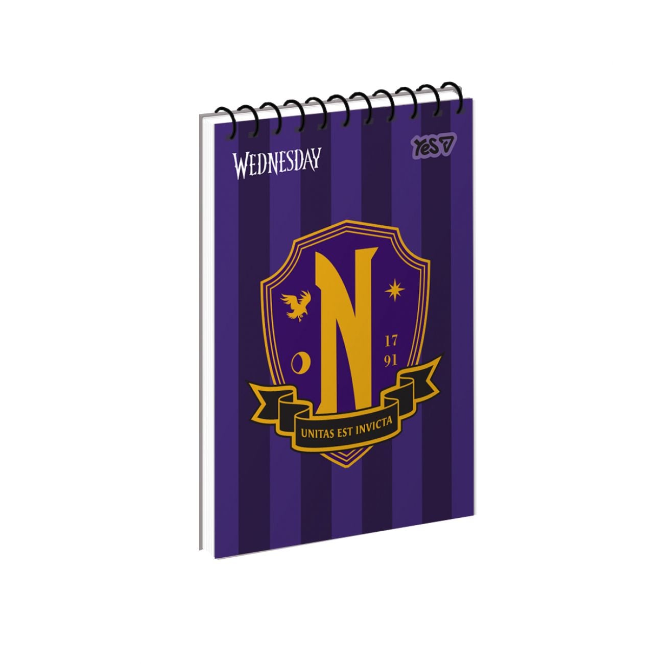 Блокнот А6 на пружині 80 арк кліт Wednesday. Academy Spirit 152466 YES!