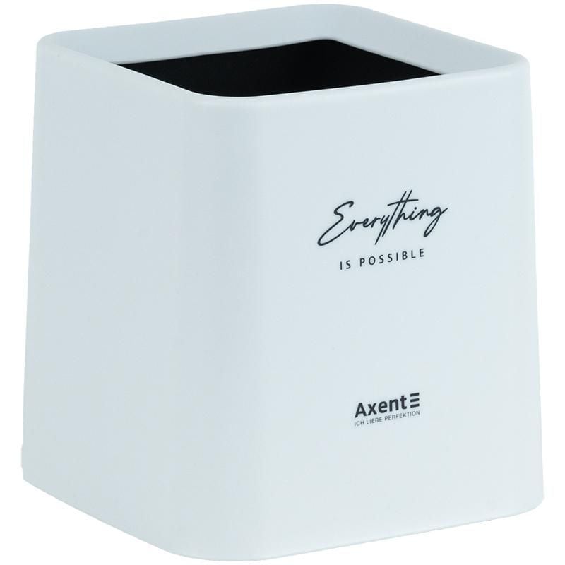 Набір настільний Контейнер для сміття квадратний білий 2132-21 Axent