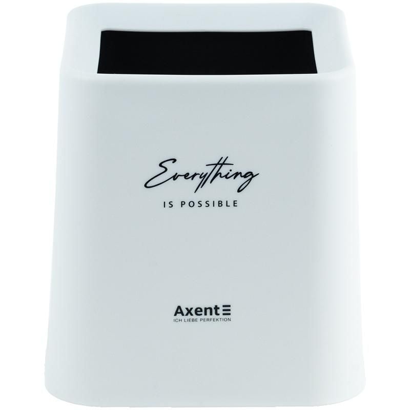 Набір настільний Контейнер для сміття квадратний білий 2132-21 Axent