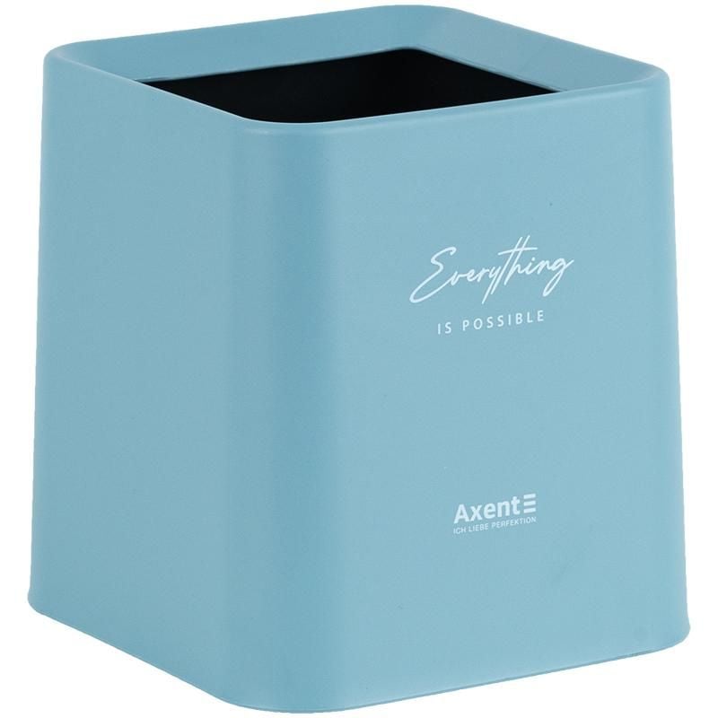 Набір настільний Контейнер для сміття квадратний блакитний 2132-07 Axent