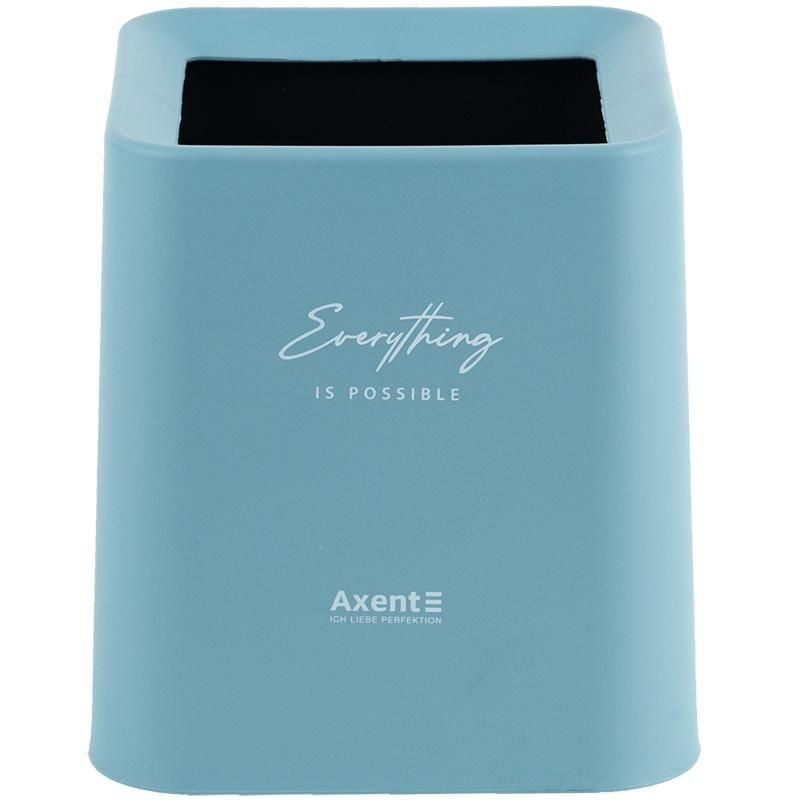 Набір настільний Контейнер для сміття квадратний блакитний 2132-07 Axent